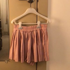 Pink ruffle skort